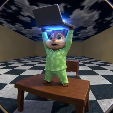Holding the laptop up